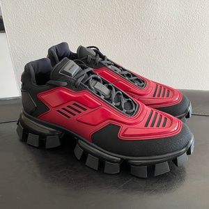 Prada Cloudbust Thunder Sneakers Black/Red